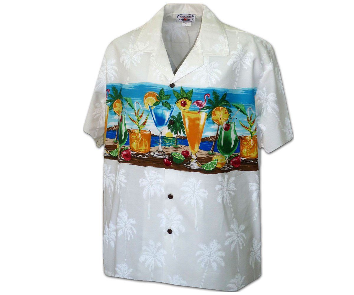 Cocktails On The Beach White Hawaii Shirt Ha91835