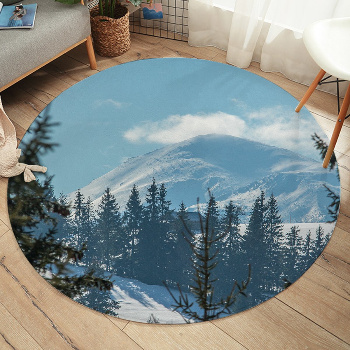 Snow Wild SW2252 Round Rug
