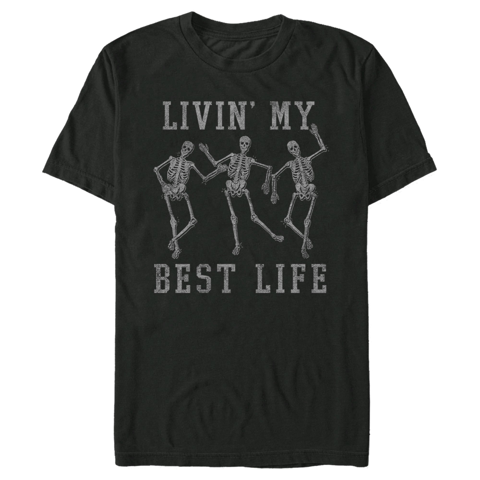 Lost Gods Men’S Halloween Livin’ My Best Life  T-Shirt