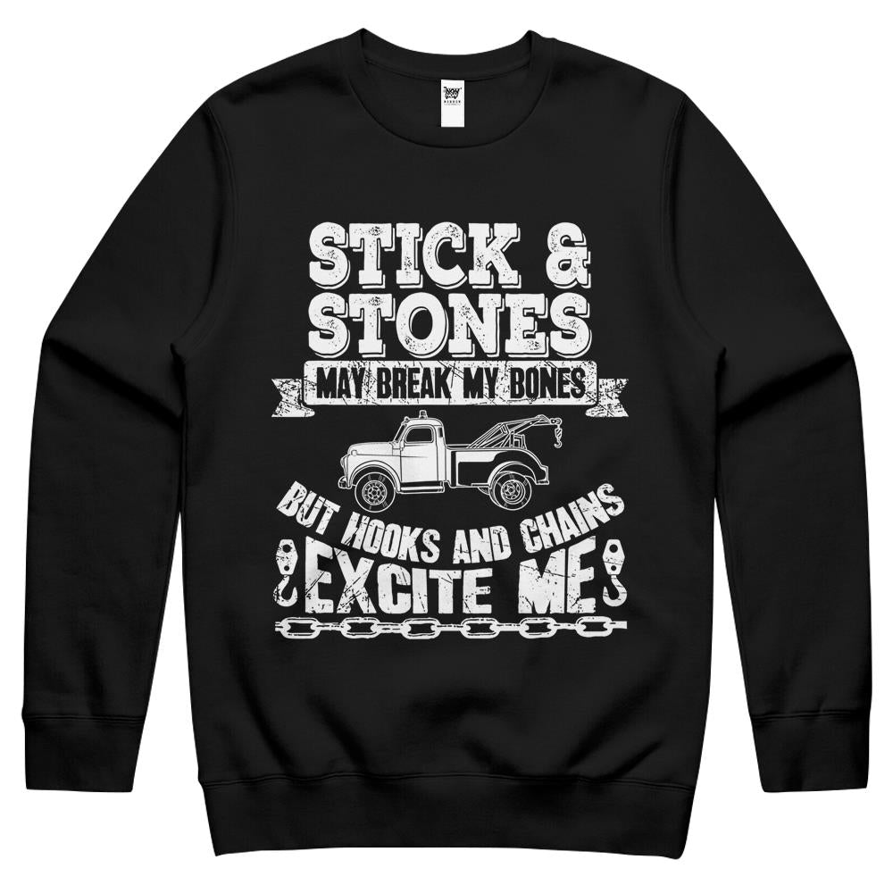 Tow Truck Driver Gift Funny Tow Trucker Crewneck Sweatshirt