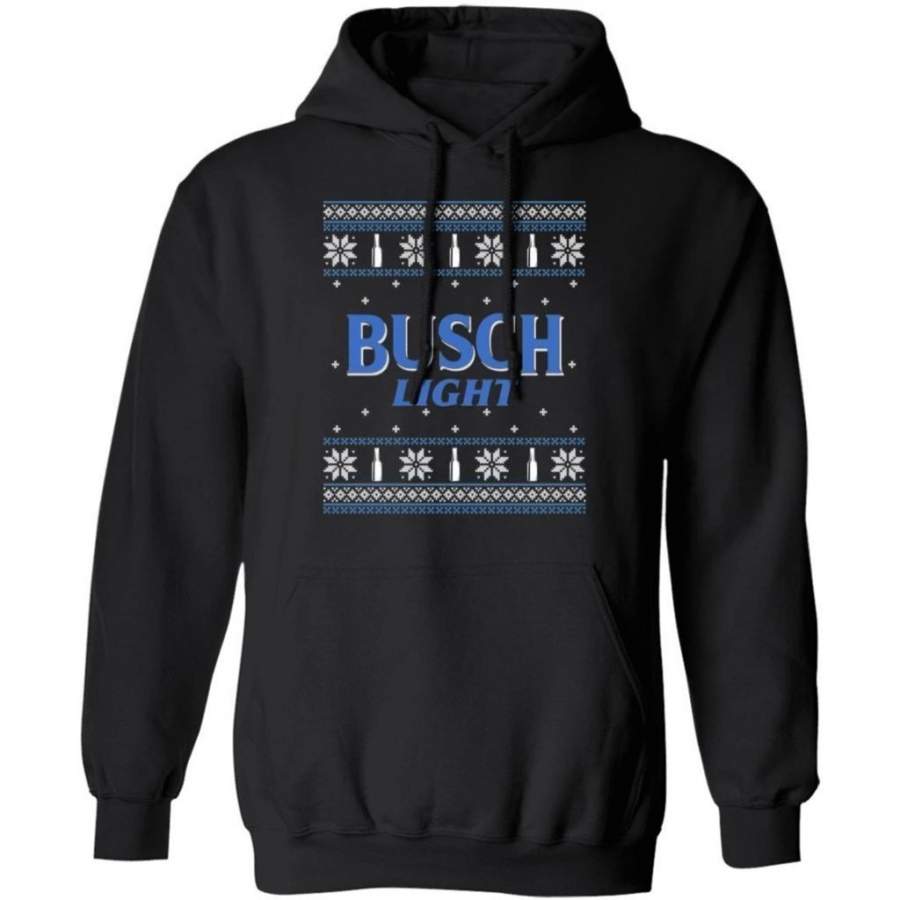 Busch Light Beer Ugly Sweater Style Christmas Hoodie Funny Gift VA10