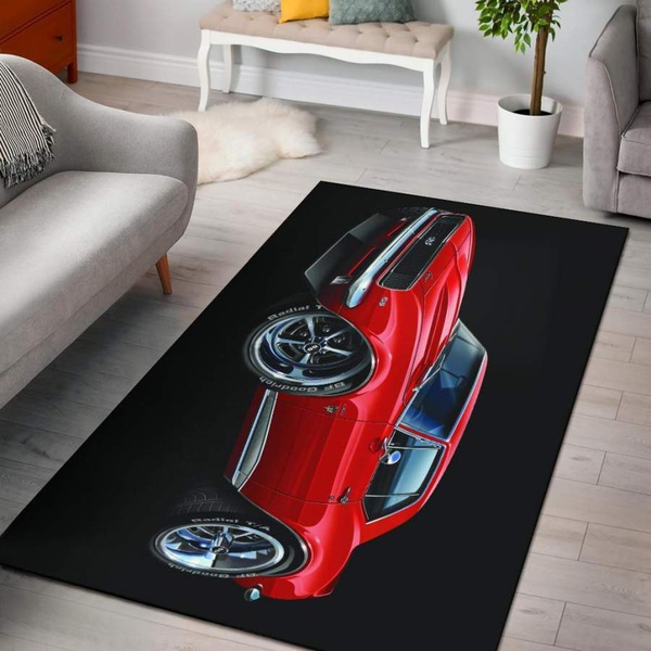 1967 Chevrolet SS Car Art Camaro Area Rug