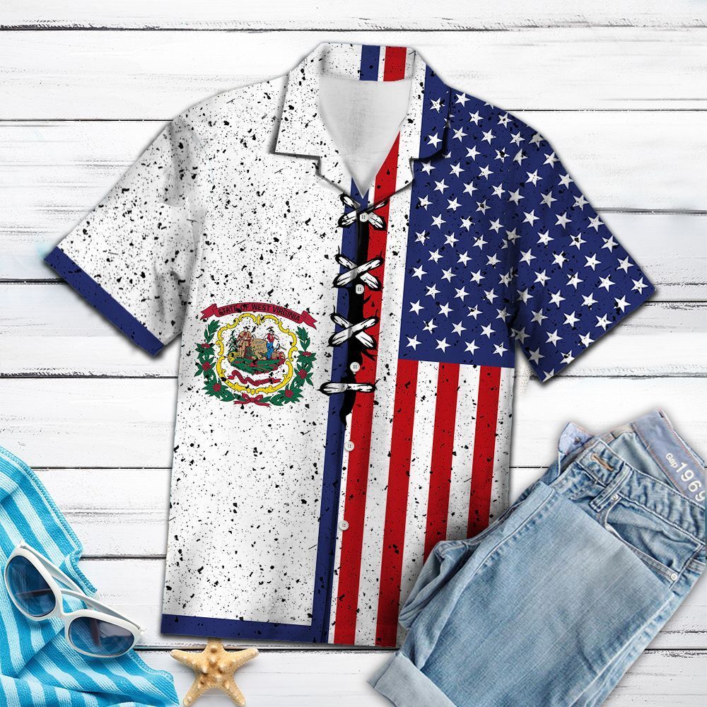 West Virginia Usa Flag T2907 – Hawaiian Shirt