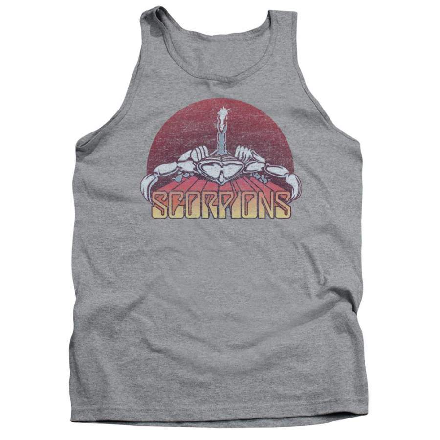 Scorpions Color Logo Distressed Band Tank
