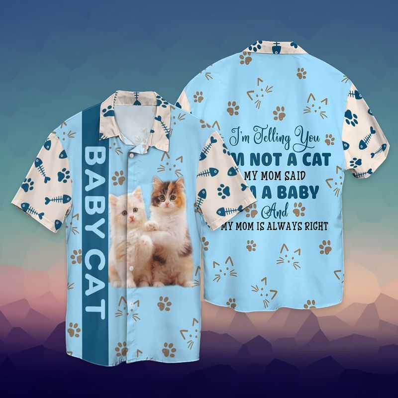 Baby Cat Hawaii Shirt For Men Women Ha75579