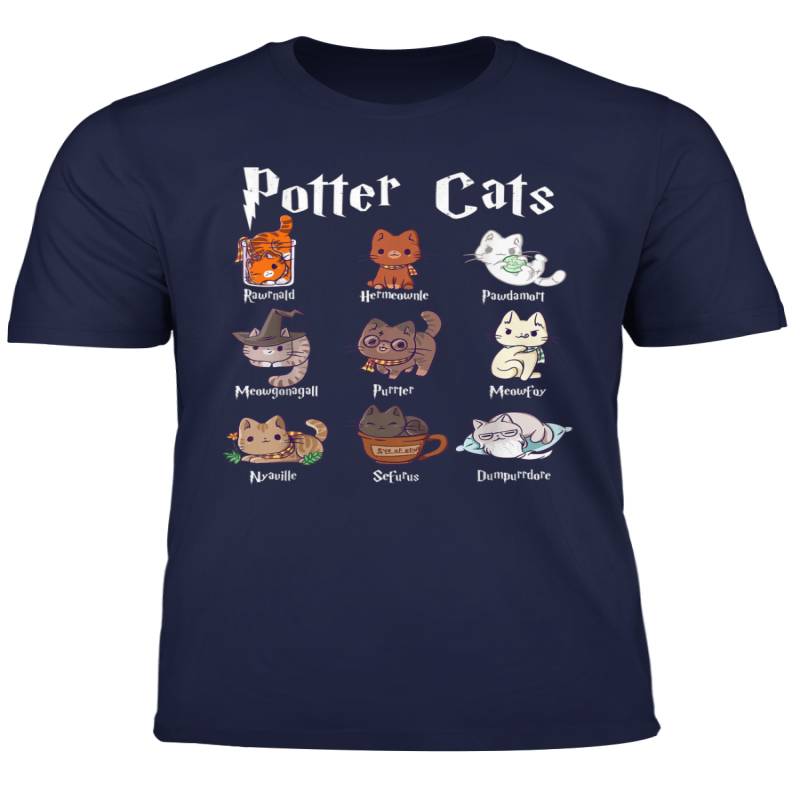 Potter Cats Cute Harry Pawter Kitten Pajama Gift For Her T Shirt