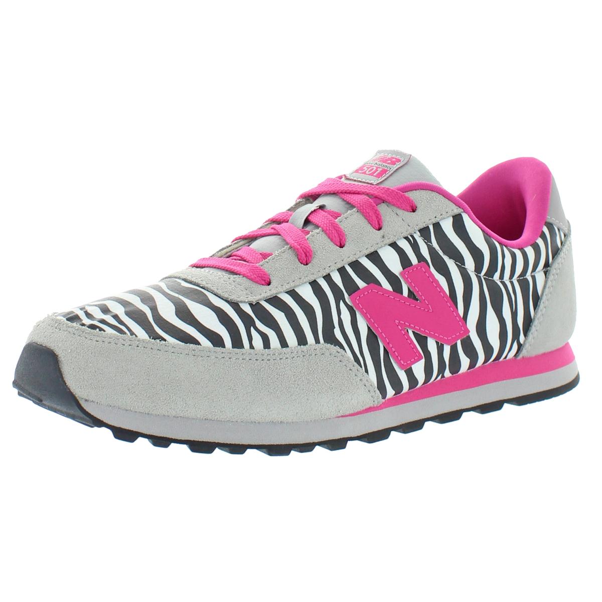 501 Womens Faux Suede Animal Print Fashion Sneakers