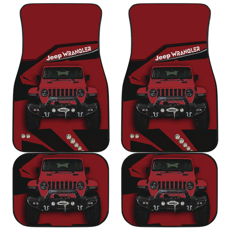 Jeep Car Mats – Car Floor Mats Car Accessories Wrangler – Deep Red Lt8