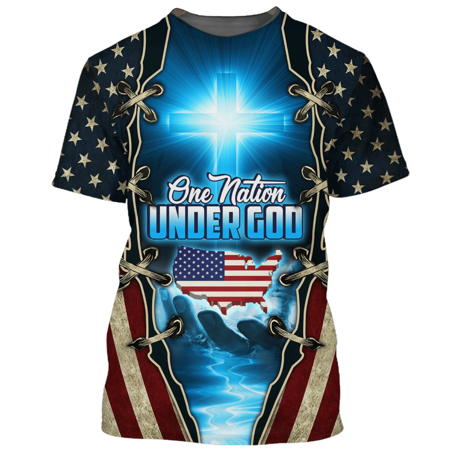 One Nation Under God Patriotic Shirt Men Women American Patriot Tee Shirt Coolspod