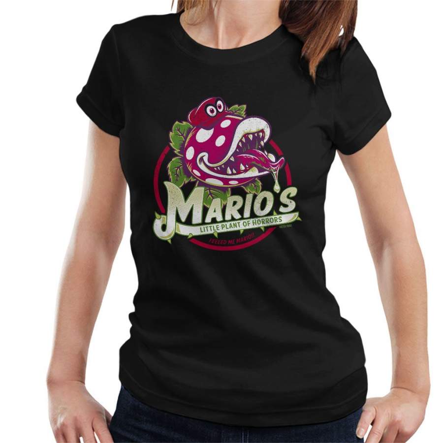 Super Mario Little Plant Of Horrors Women’s T-Shirt