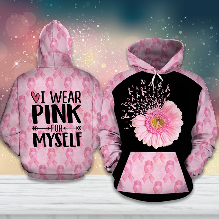 Breast Cancer Awareness Month I Wear Pink Survivor Fight Like A Girl Hoodie