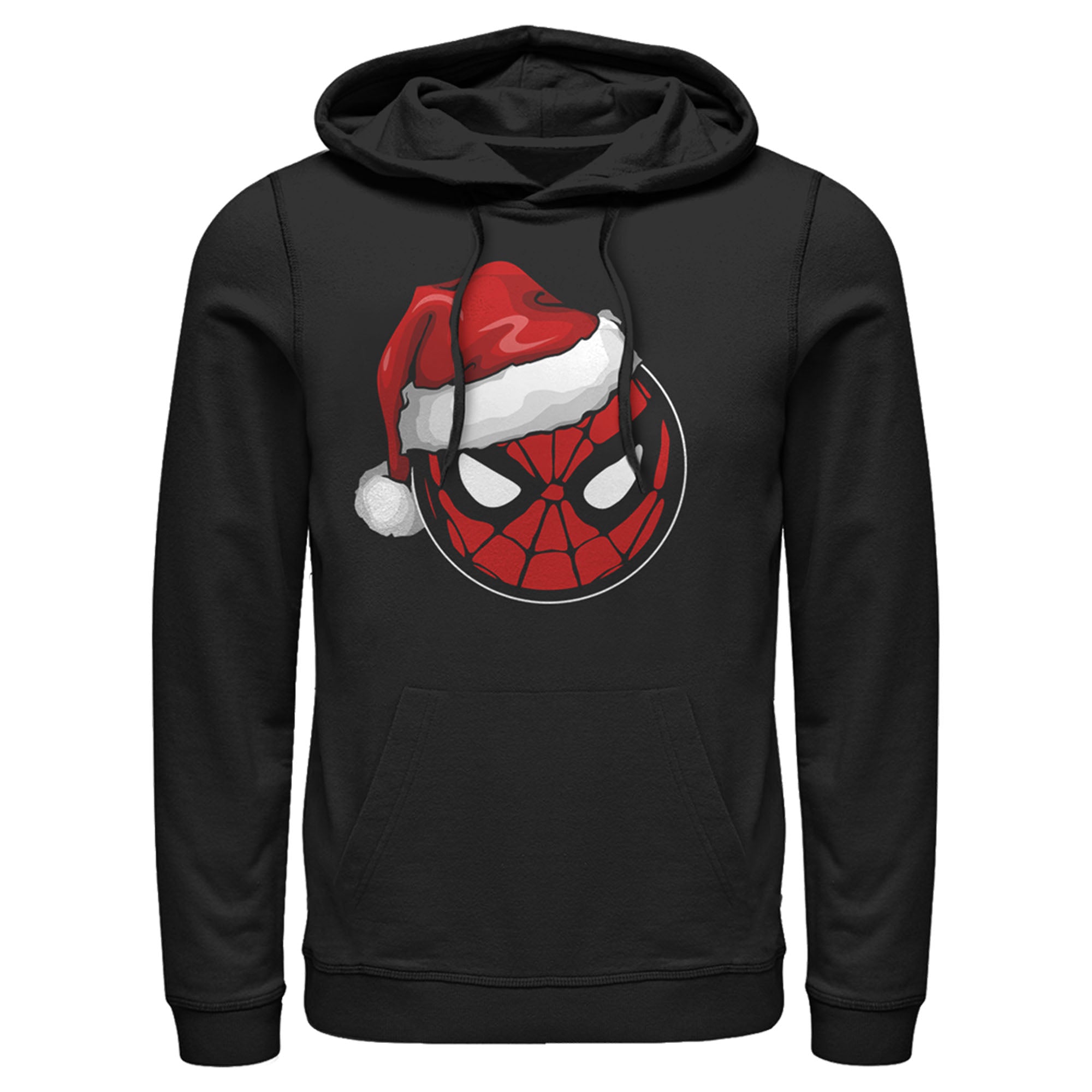 Men’S Marvel Christmas Spider-Man Santa Hat Pull Over Hoodie