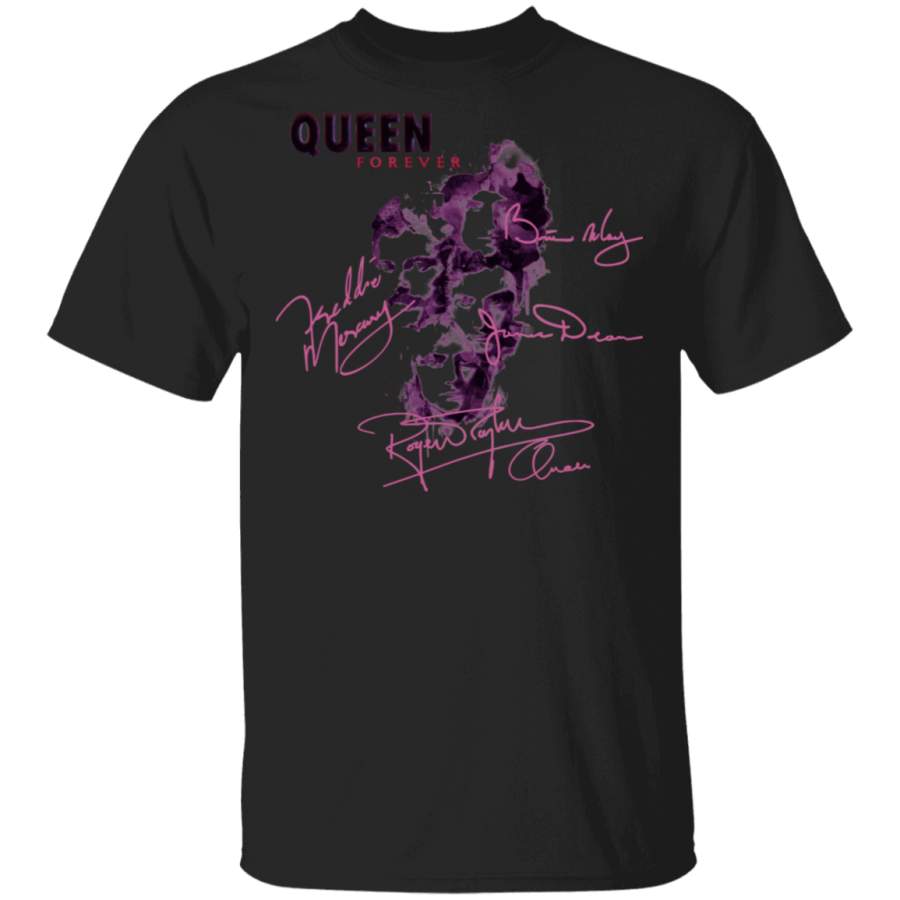 Queen Band Queen Forever All Signatures Freddie Mercury Shirt