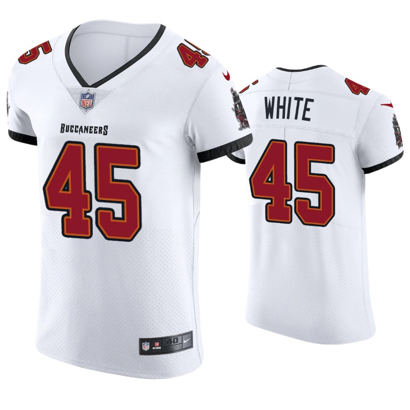 2020 Mens Tampa Bay Buccaneers Devin White Vapor Elite Jersey White