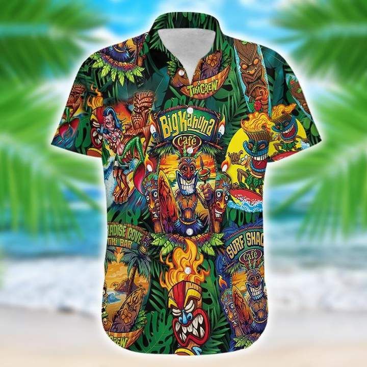 Aloha Shirts Tiki Crew Hawaiian Shirt | Unisex | Adult | Hw3547