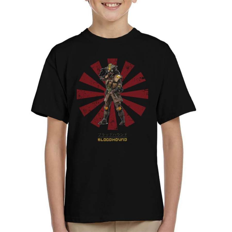 Apex Legends Bloodhound Retro Japanese Kid’s T-Shirt