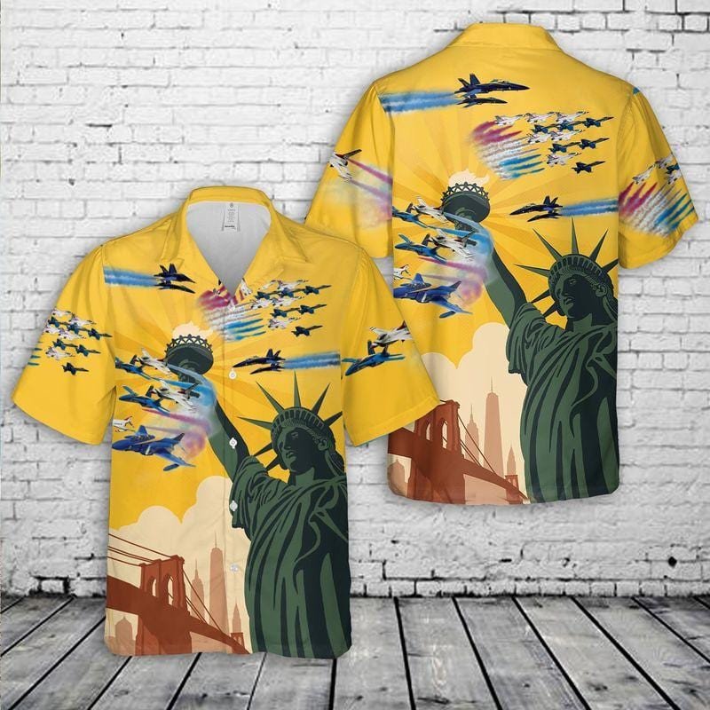 Us Blue Angels Thunderbirds Of July Hawaii Aloha Shirts Or Beach Shorts Ha100356