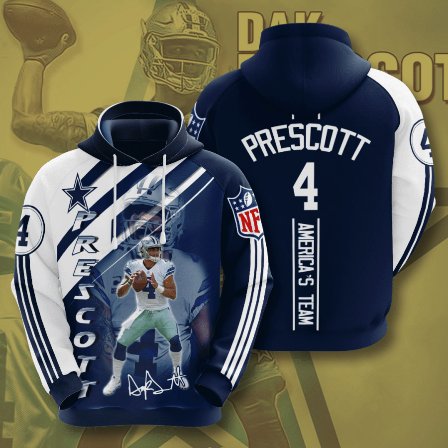 Dallas Cowboys Dak Prescott 32 Unisex 3D Hoodie Gift For Fans