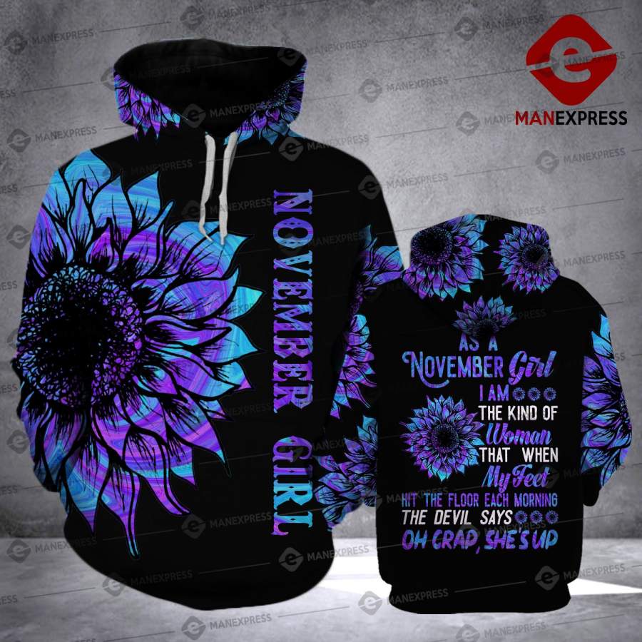 LKH NOVEMBER GIRL THE KIND OF WOMAN HOODIE 3D PRINT HVQ1306