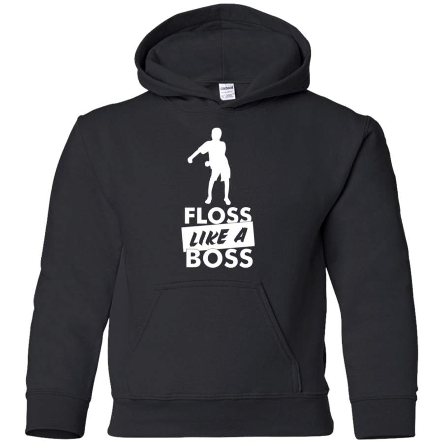 AGR Floss Like A Boss – Flossing Dance Move Youth Pullover Hoodie