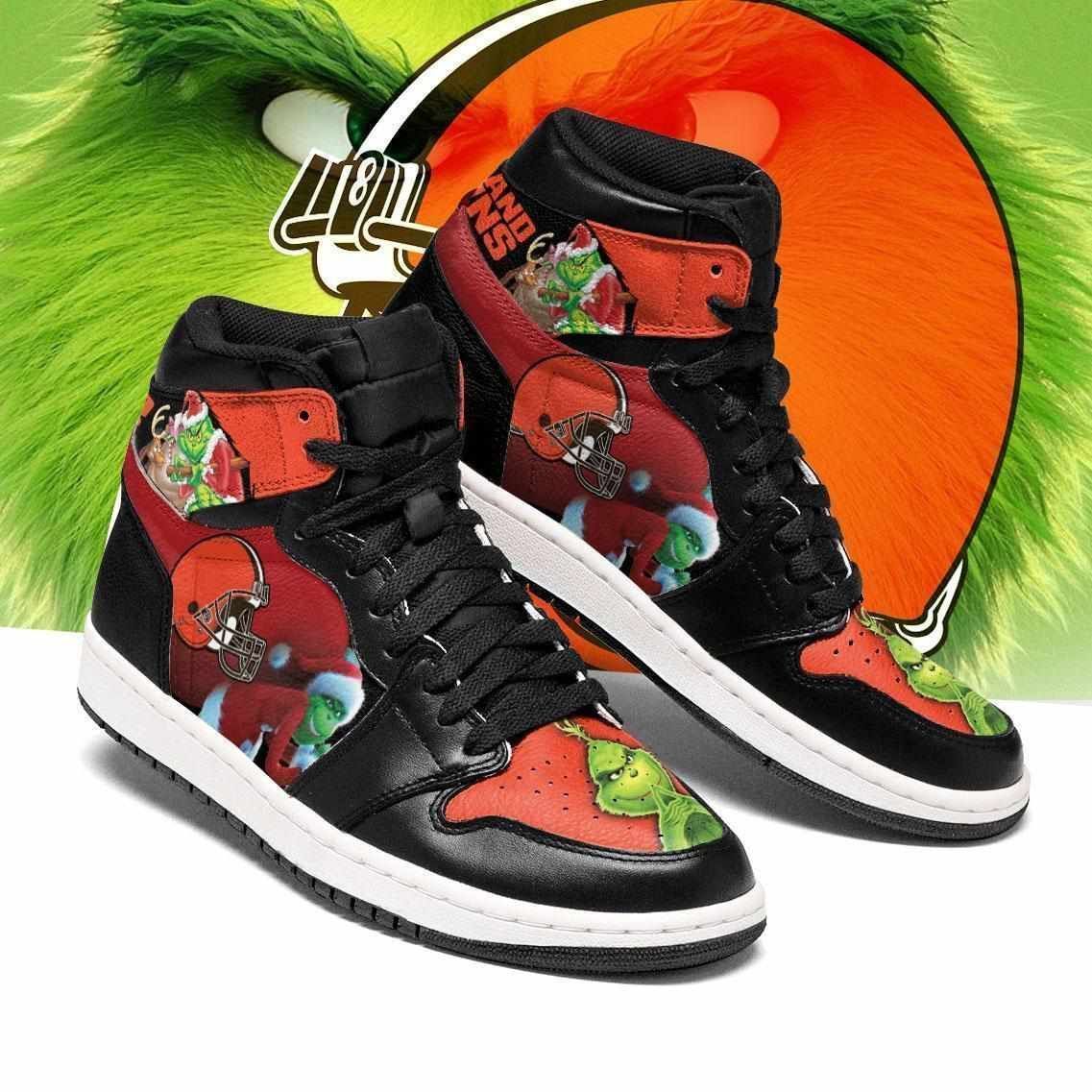 The Grinch Cleveland Browns Air Sneakers Jordan Sneakers Sport Sneakers Air Jordan High Sneakers Sport Sneakers