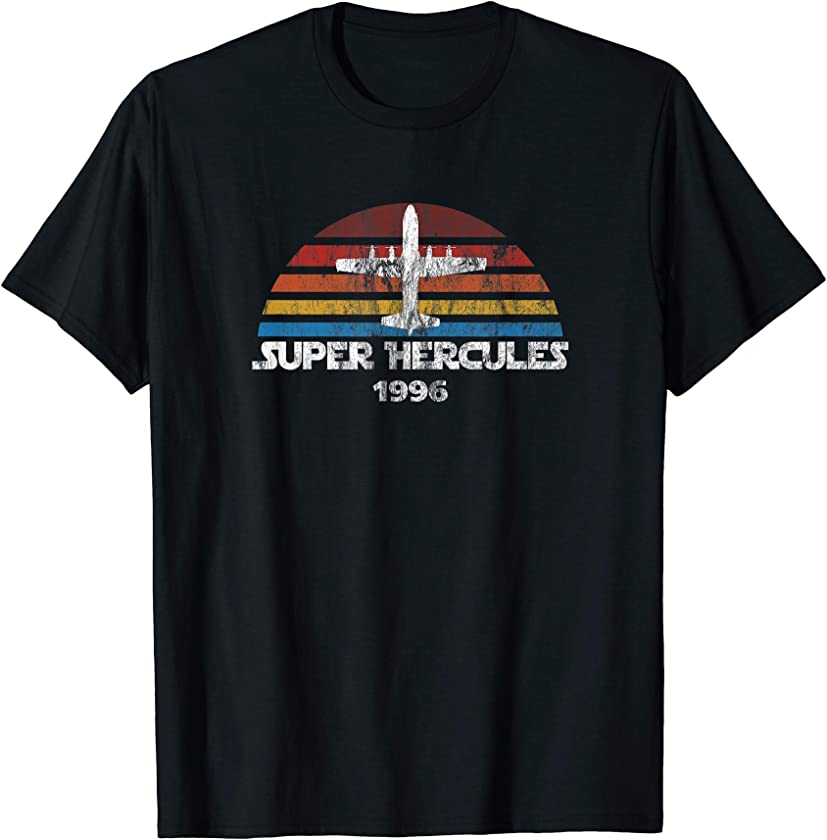 C-130J Super Hercules Vintage Sunset Cargo Airplane T-Shirt