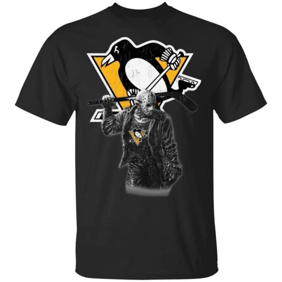 Jason Voorhees Pittsburgh Penguins Hockey T-shirt Fan Men Women