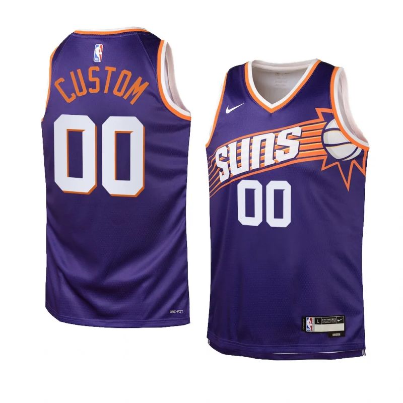 Youth Phoenix Suns # 2023 24 Icon Edition Purple Jersey Unisex Jersey