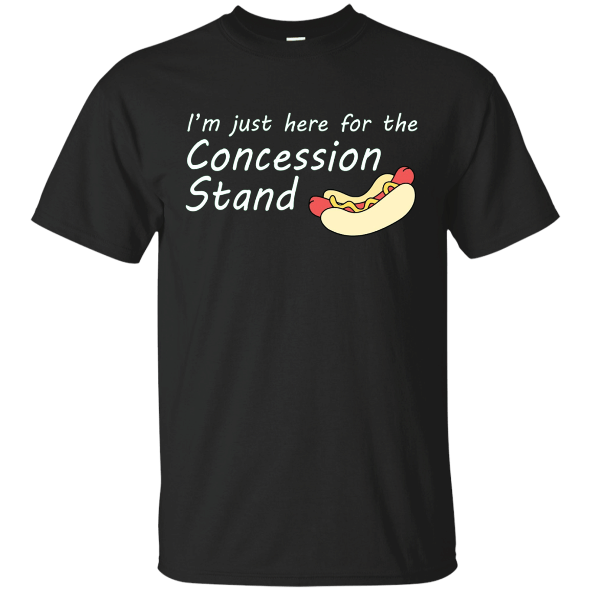 Shop i’m just here for the concession stand funny cute tshirt