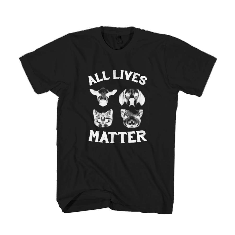 Vegan Herbivore Vegetarianism Animals Friends Not Food All Lives Matter Rights Pescatarian Man’s T-Shirt