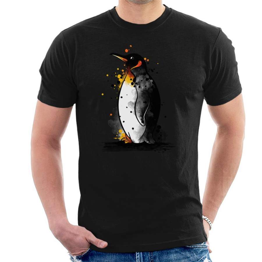 Penguin Paint Splat Men’s T-Shirt