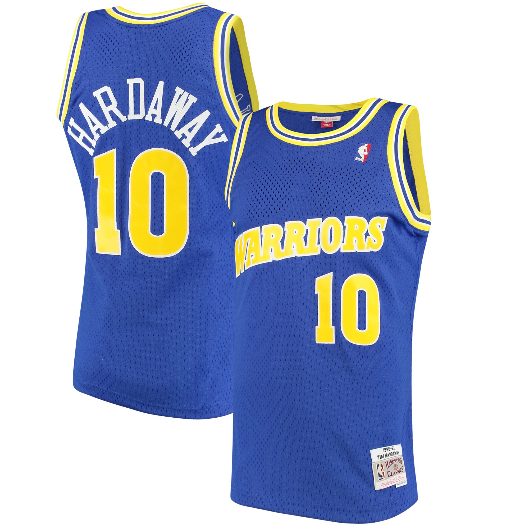 Tim Hardaway Golden State Warriors Mitchell & Ness 1990/91 Hardwood Classics Swingman Jersey – Royal