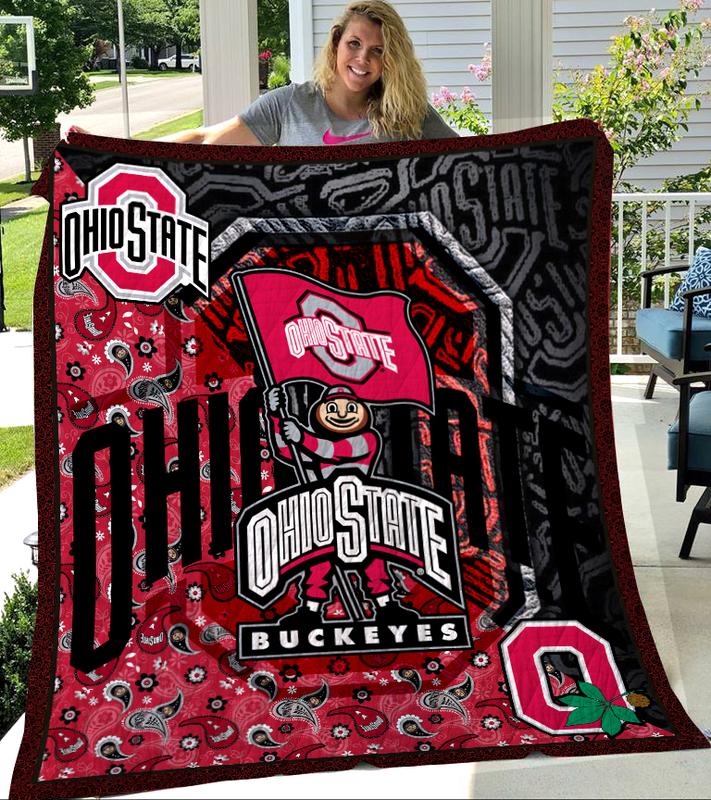 Ohio State Buckeyes Quilt Blanket Best Gift For Fans L724-Hao1