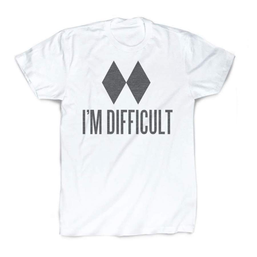 I’m Difficult T-Shirt | Vintage Faded Skiing T-Shirt by