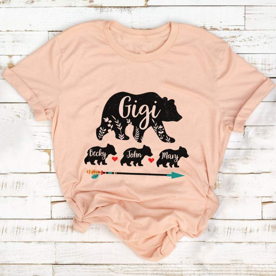 Personalized Gigi Bear Shirt – Gift For Grandmother Gsge
