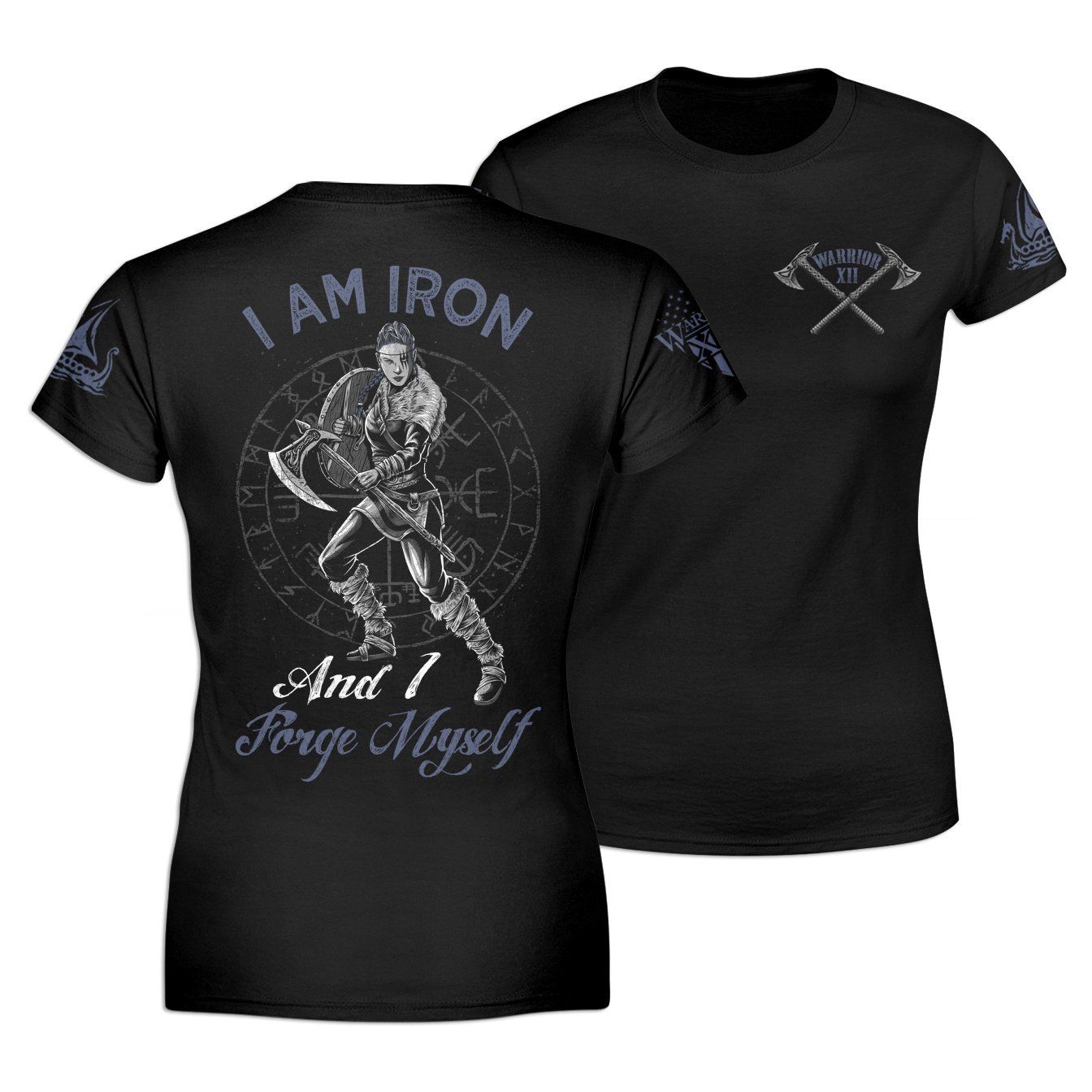 Viking Girl I Am Iron And I Forge Myself Unisex Aop T-Shirt #Kv