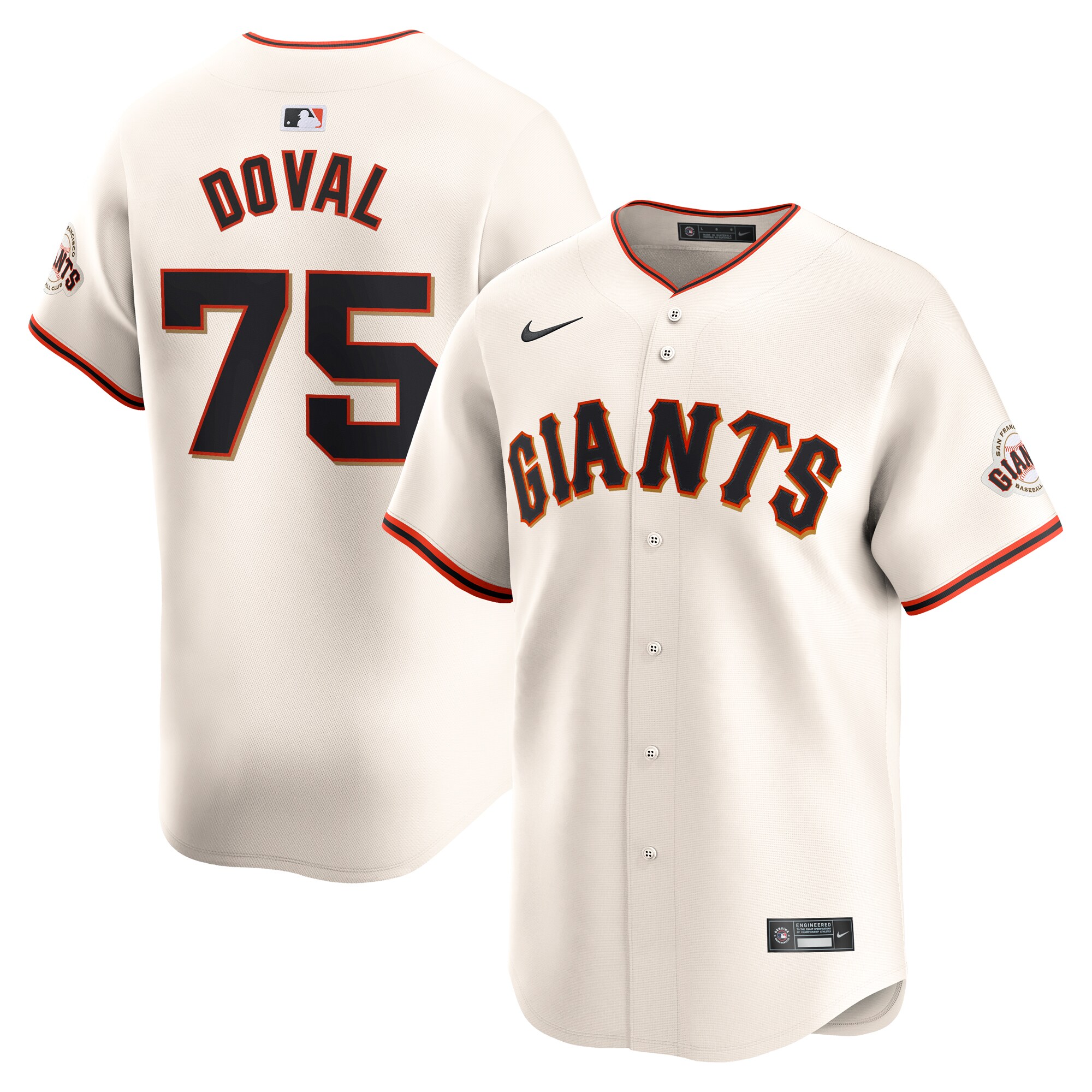 Camilo Doval San Francisco Giants Home Limited Player Jersey – Cream