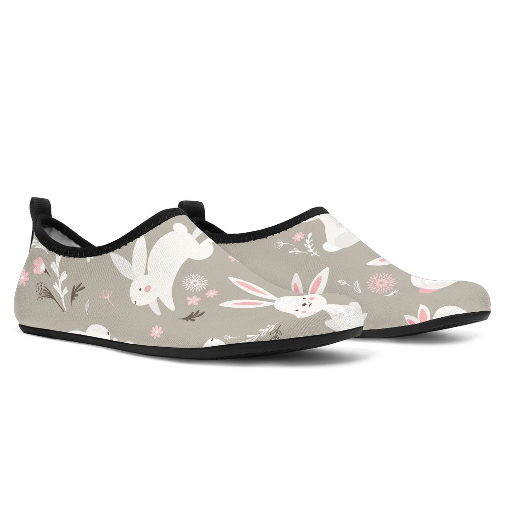 Rabbit Pattern Print Design Rb03 Aqua Water Shoes