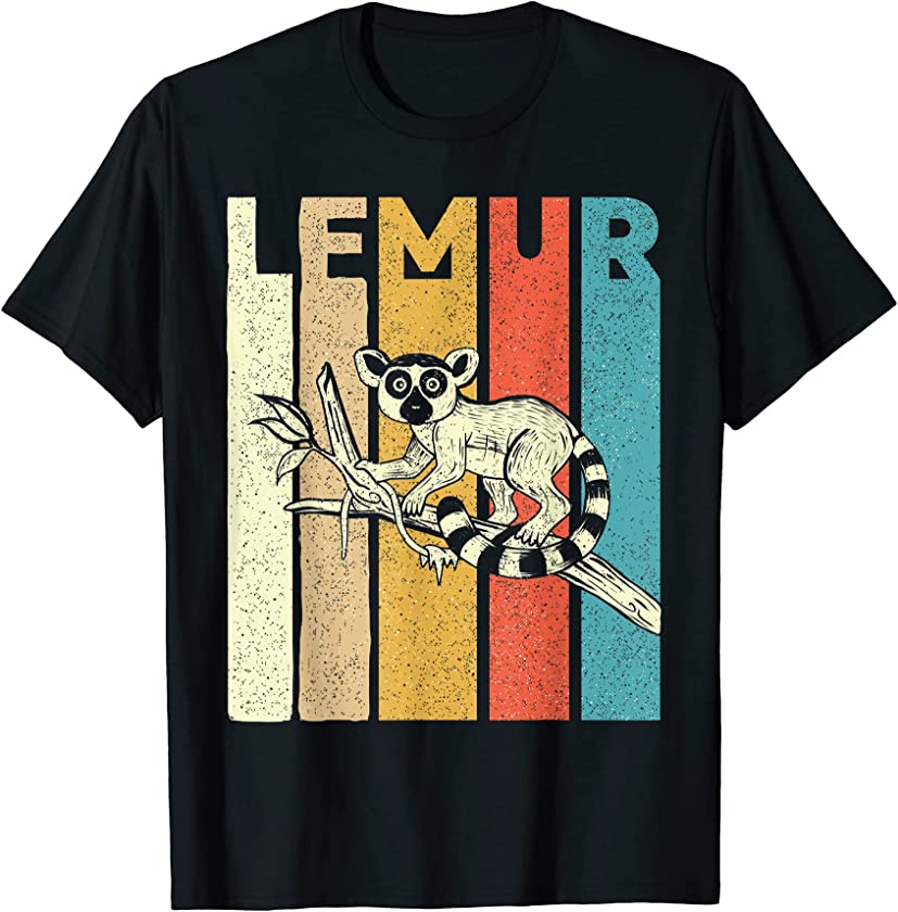 Vintage Lemur – Animal Researcher Zookeeper Lemur Lover T-Shirt