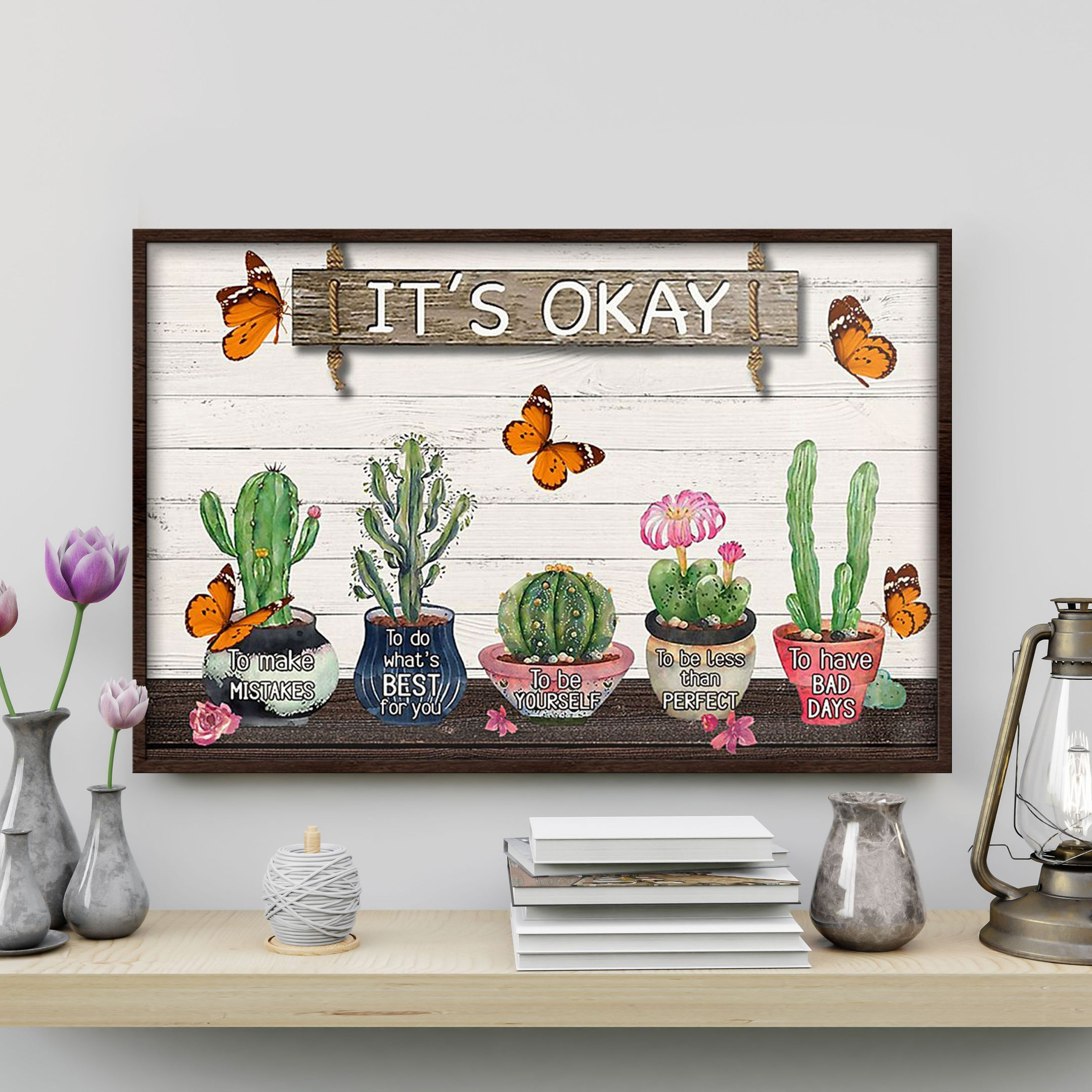 Cactus Poster – To Do What’S Best For You Home Décor Gift For Women Girl Friend Cousin Sister