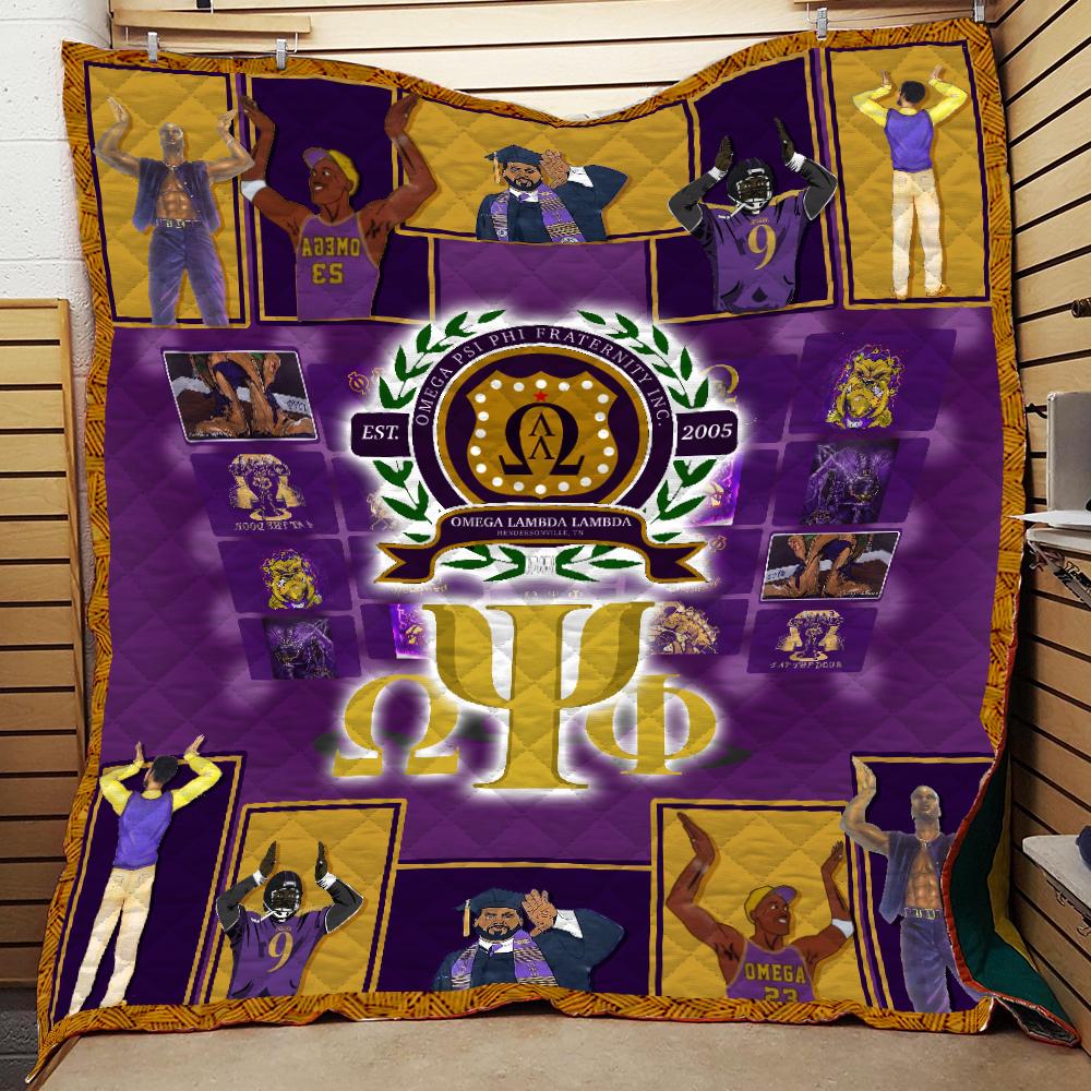 Est 2005 Omega Psi Phi Lamda Blanket All Over Printed