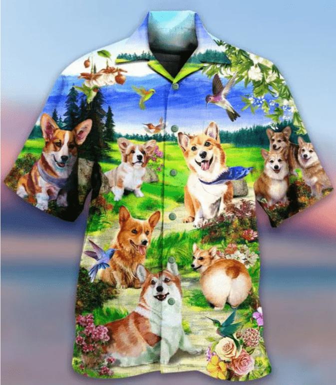 Corgi Cute Dog Hawaii Shirt For Men And Women Ha72634