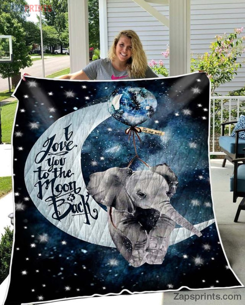 Baby Elephant 3D Full Printing Quilt