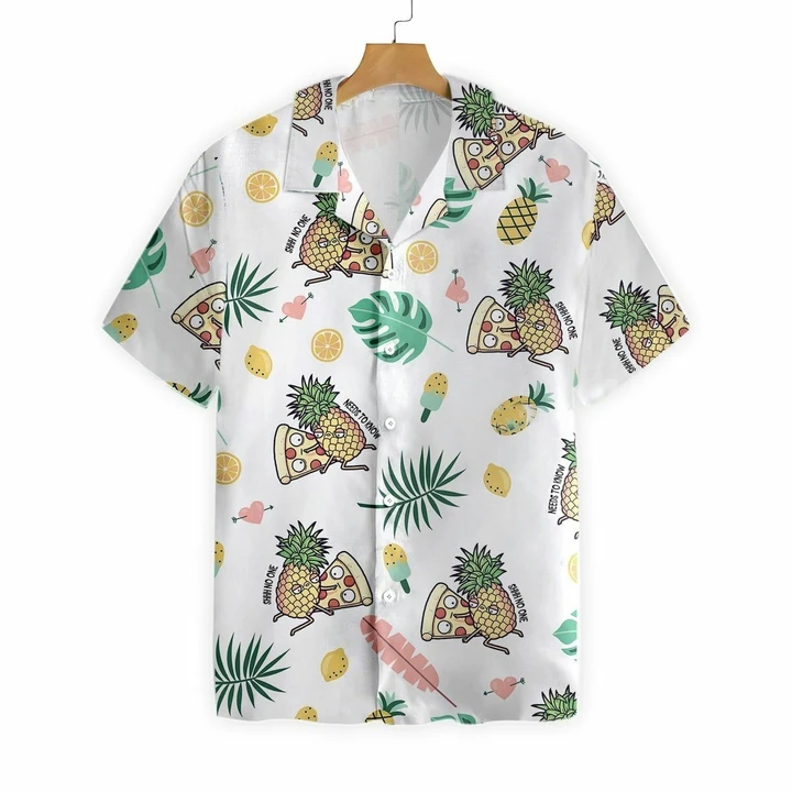 Pizza Pineapple Cartoon Hawaii Shirt Unisex Adult Ha30518