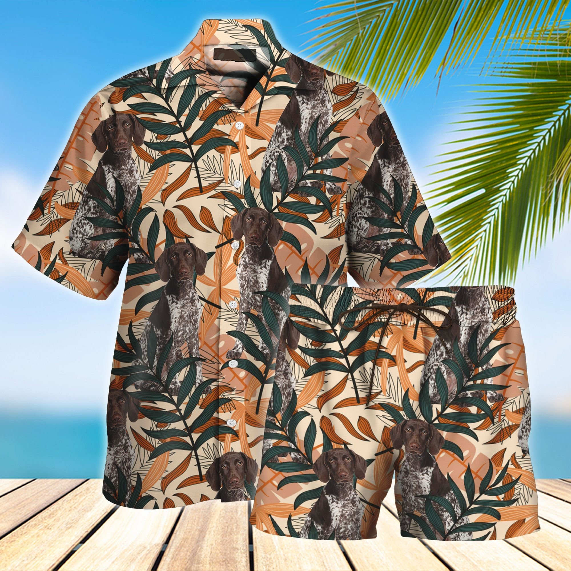 German Shorthaired Hawaii Shirt Set Unisex Ha89593