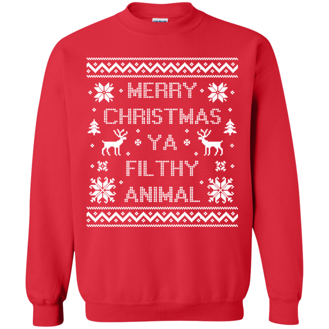 Merry Christmas Ya Filthy Animal Sweater Women's 