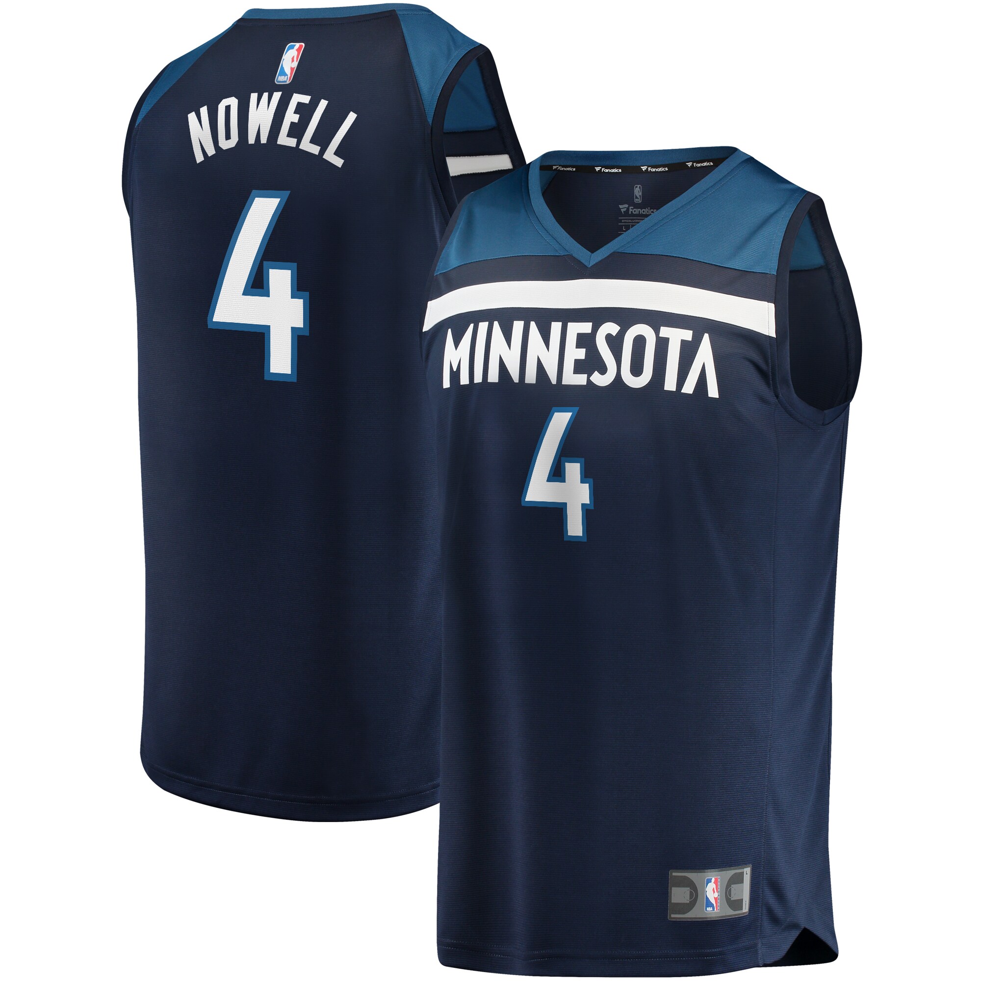 Jaylen Nowell Minnesota Timberwolves Fast Break Jersey Navy – Icon Edition