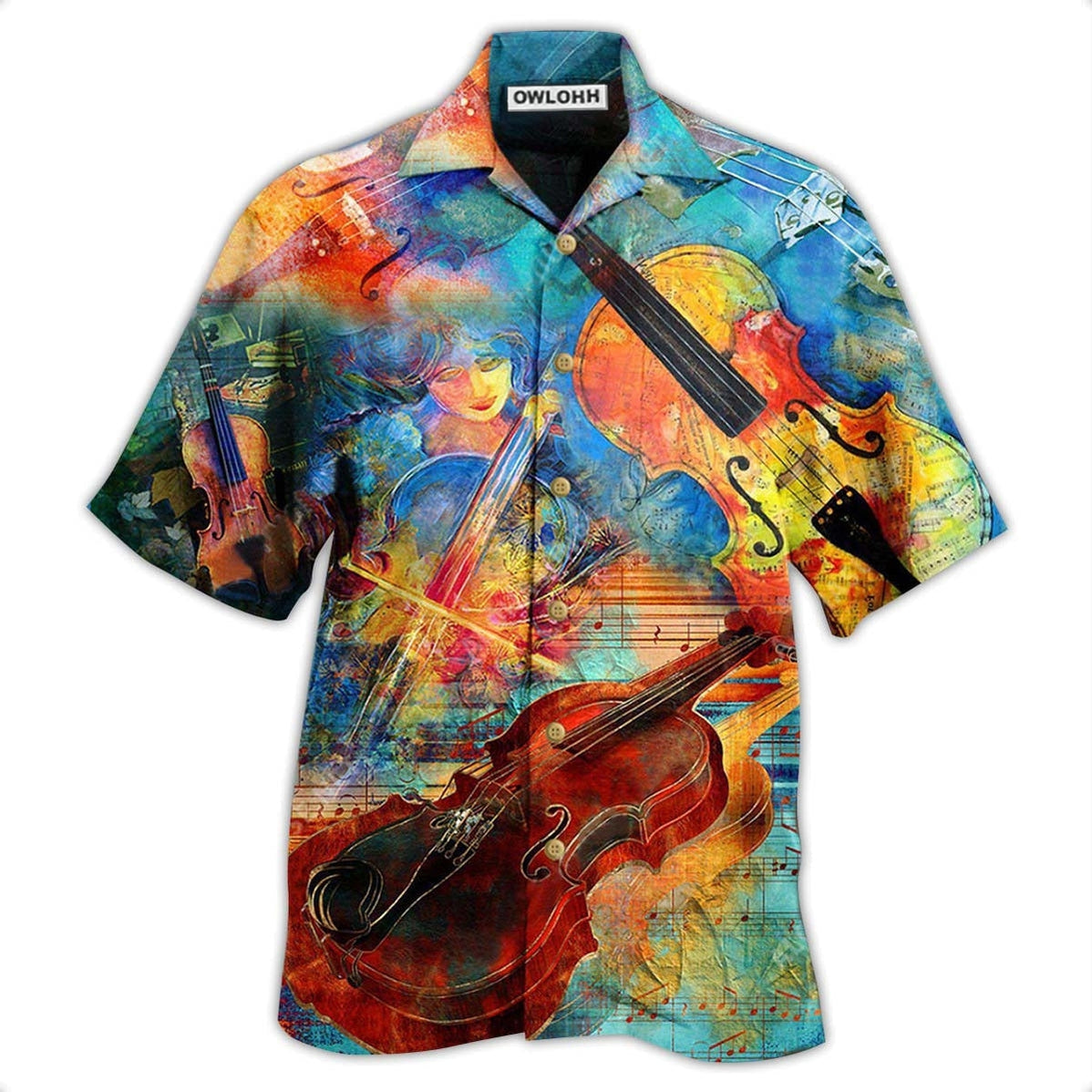 Violin Music Abstract Hawaii Shirt Ha90103