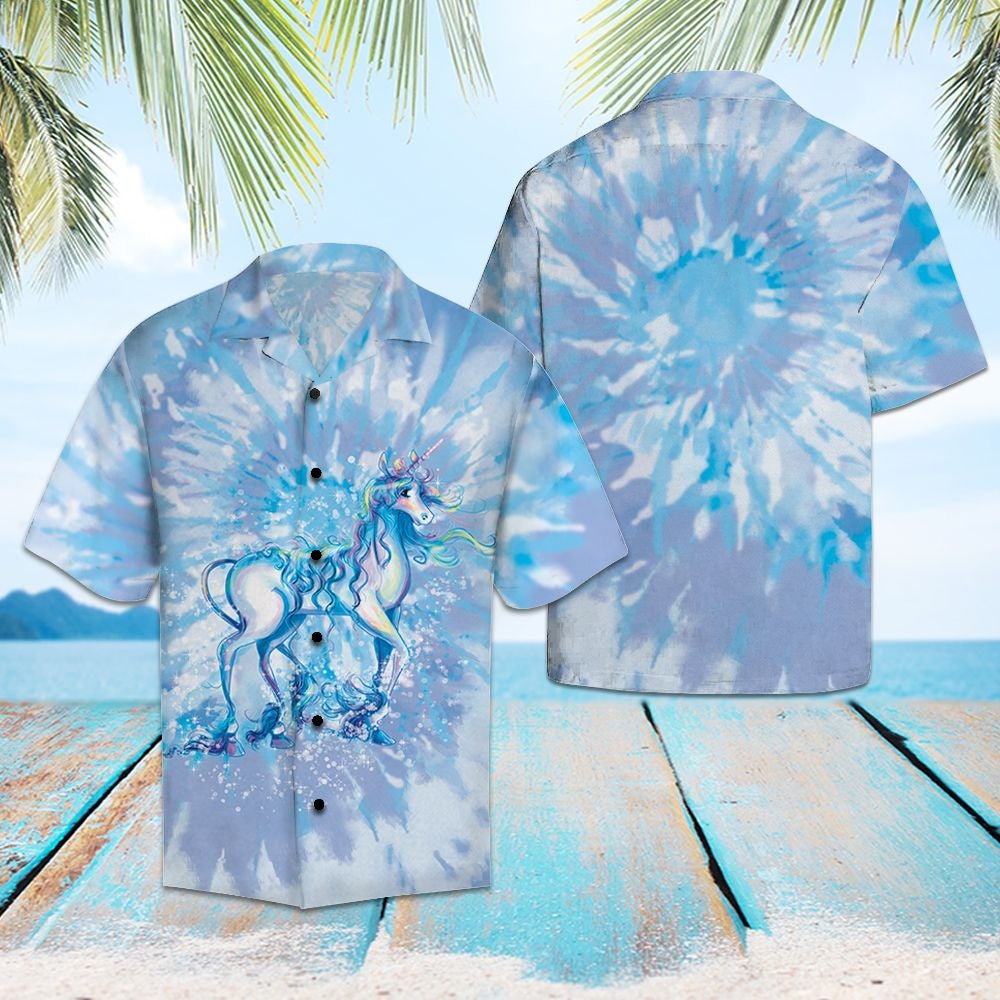 Unicorn Tie Dye Hawaii Lover Hawaii Shirt For Men Women Ha11397