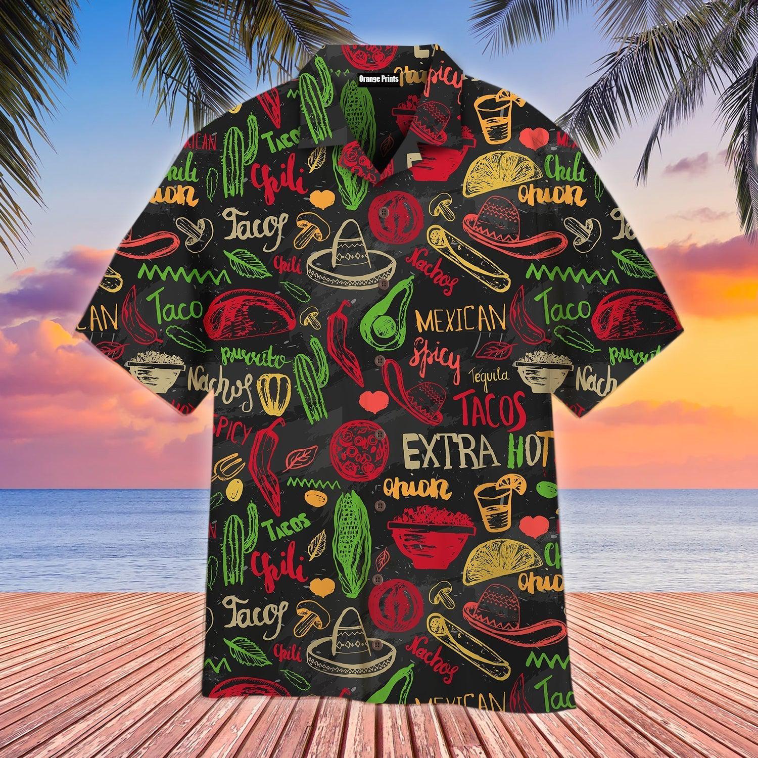 Mexican Food Seamless Happy Cinco De Mayo Hawaii Shirt For Men Women Ha9161